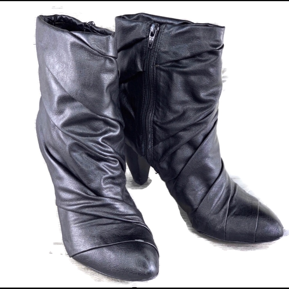 Carlos By Carlos Santana Black Leather Boots